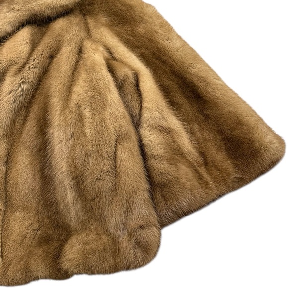 Vintage Mandelbaum Furs Buffalo Brown Genuine Mink Fur Jacket Coat 1950’s - Picture 7 of 9